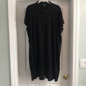 Eileen Fisher Black jersey Dress 2x